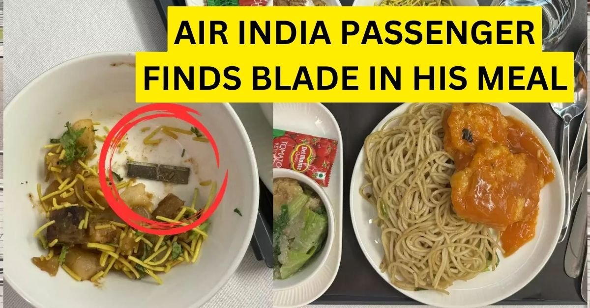 air india passenger finds blade